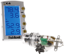 Fish Hawk temperature and speed probe