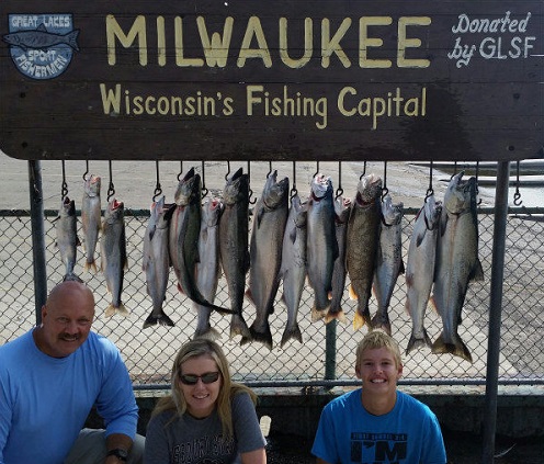 April Charter Fishing Haul in Milwaukee
