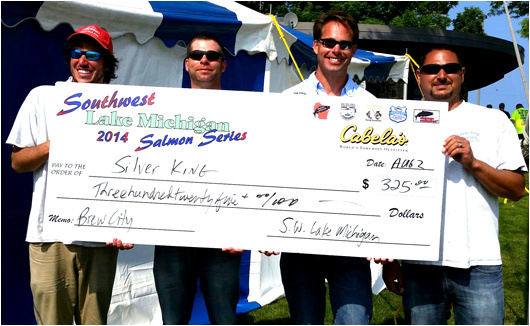 Silver King Charter Tournament Crew Wins Southwest Salmon Series Kenosha 2014