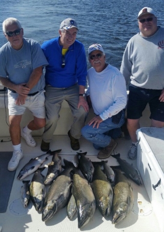 After Work Lake Michigan Charter Fishing Trip Milwaukee Wisconsin