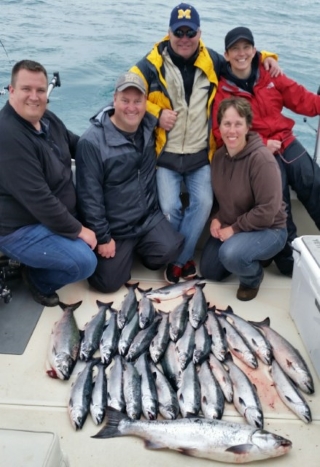 April Weekend Lake Michigan Fishing Charter Trip Milwaukee Wisconsin