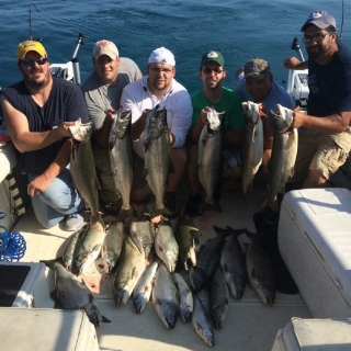 Double Header Fishing Charter Lake Michigan Milwaukee