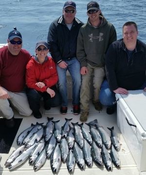 May Charter Fishing on Lake Michigan
