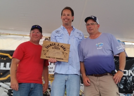 Salmon-O-Rama catch on Lake Michigan