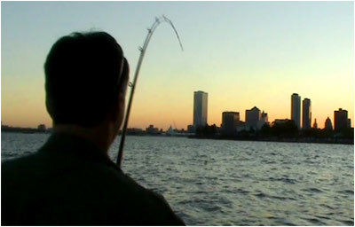 Milwaukee Skyline While Charter Fishing