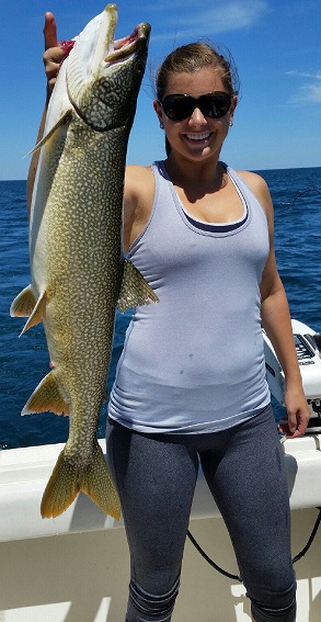 July Charter Fishing on Lake Michigan