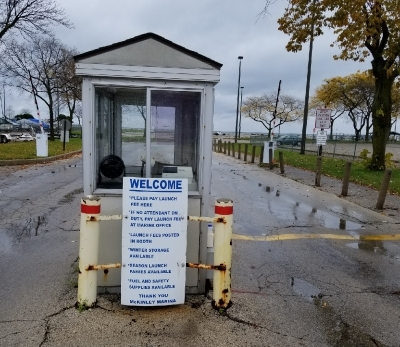 Small White Guard Shack